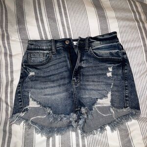 Women's Distressed Jean Shorts